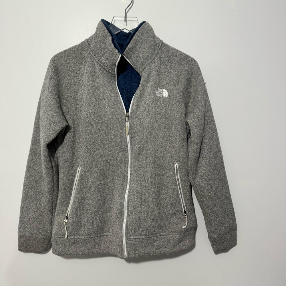 THE NORTH FACE Women's Crescent Raschel Full Zip Heather Gray Jacket Size M - Picture 1 of 3